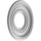 Ekena Millwork Cole PVC Medallion (Canopies up to 4 1/4"), 10"OD x 3 1/2"ID x 3/4"P, UltraCover Satin Blossom White CMP10COGBW - alternate 2